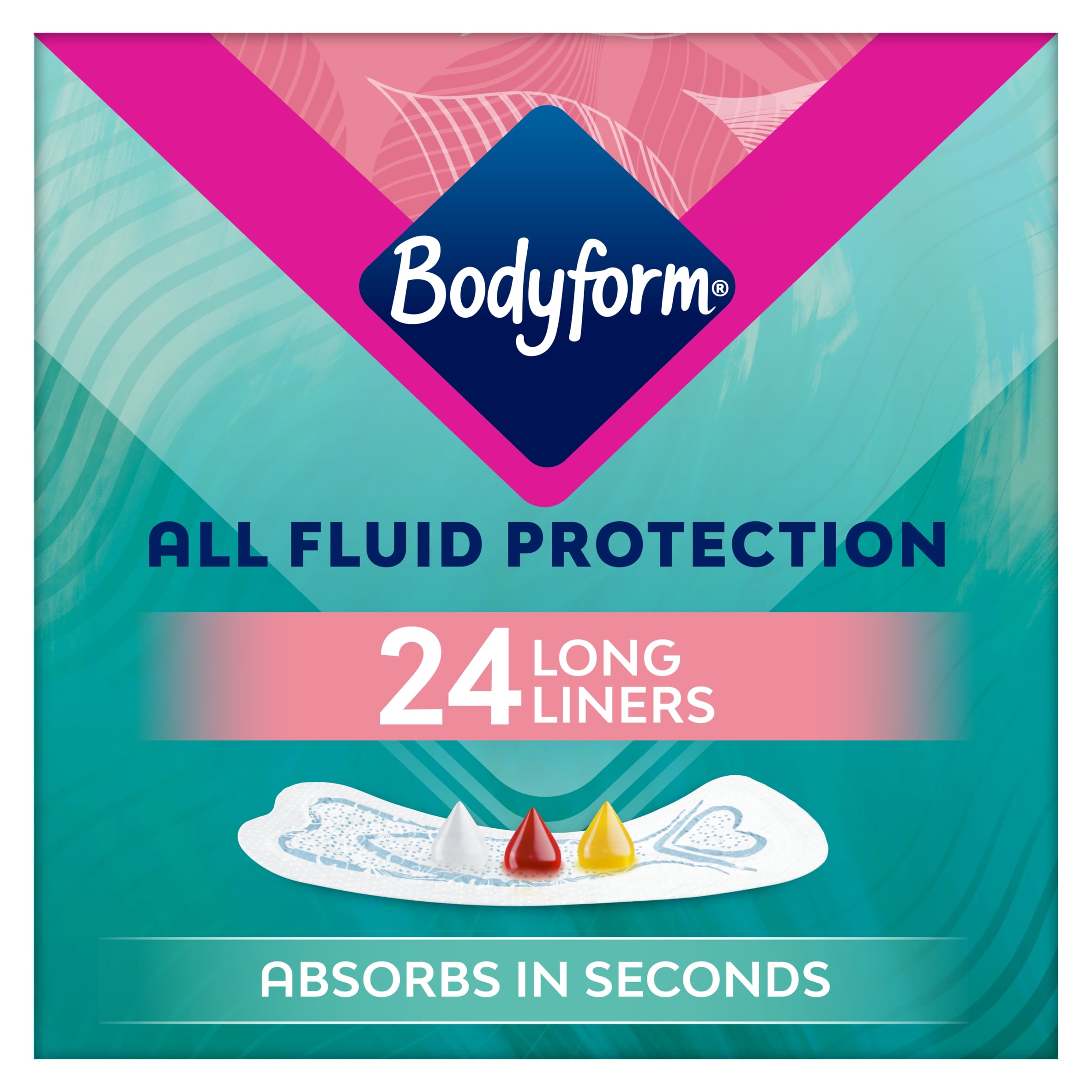 Bodyform Dailies All Fluid Long Panty Liners 24 pack