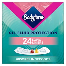 Bodyform Dailies All Fluid Long Panty Liners 24 pack