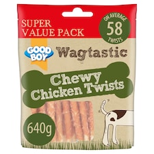 Good Boy Wagtastic Chewy Chicken Twist 640G