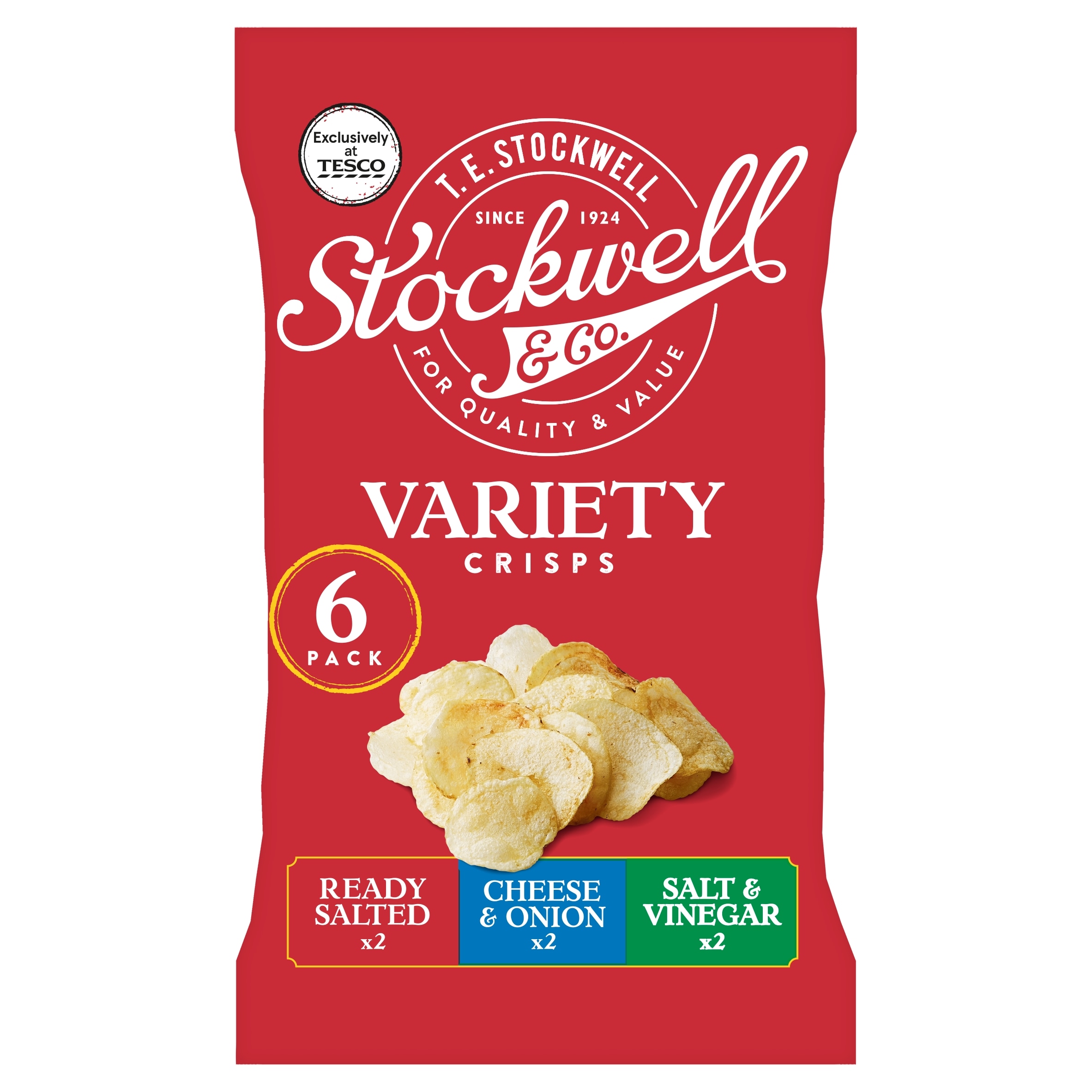 Stockwell & Co. Variety Pack Crisps 6X25g