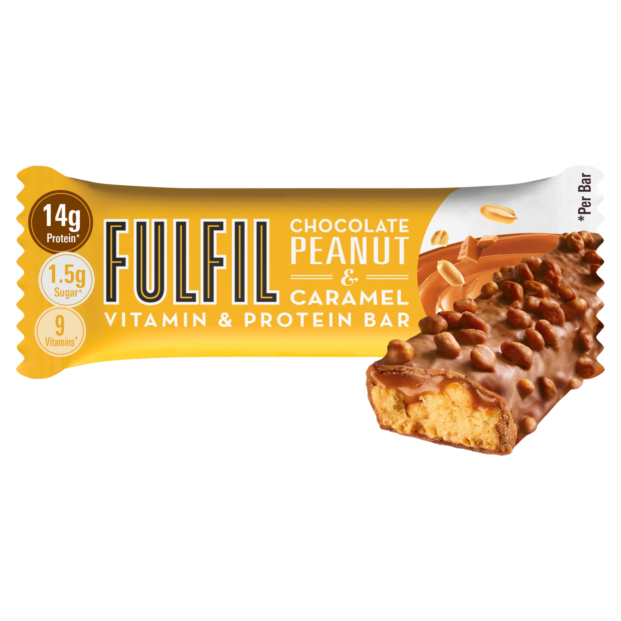Fulfil Peanut & Caramel Vitamin & Protein Bar 40G