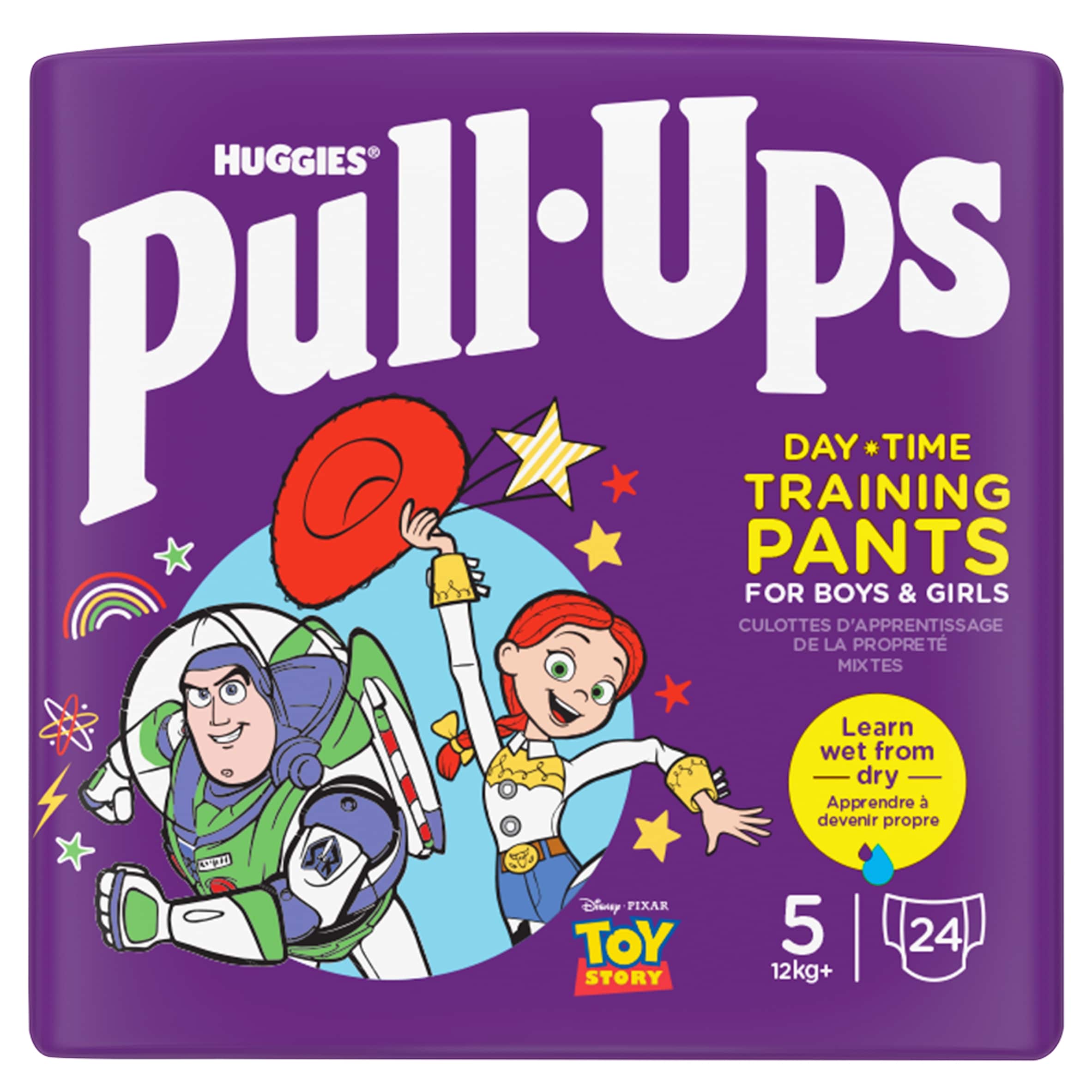 Huggies Pull-Ups Day Time Unisex Nappy Pants - Size 5 - 24 Pants