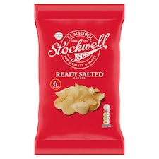 Stockwell & Co. Ready Salted Crisps 6X25g