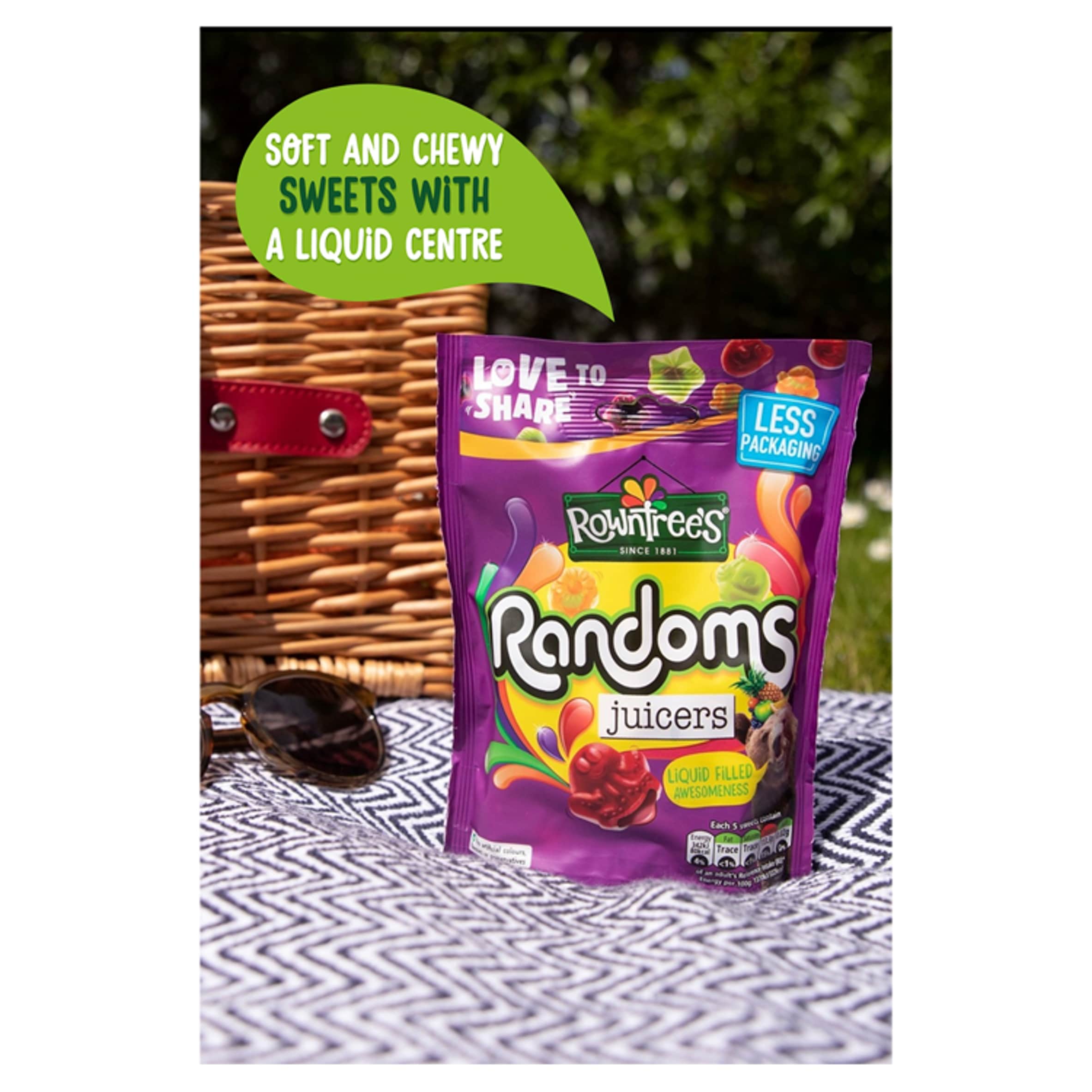 Rowntree's Randoms Juicers Sweets Sharing Bag 140g thumbnail 4
