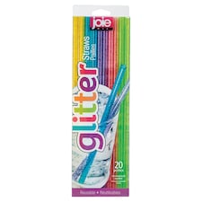 Joie Glitter Straws 20 Pack