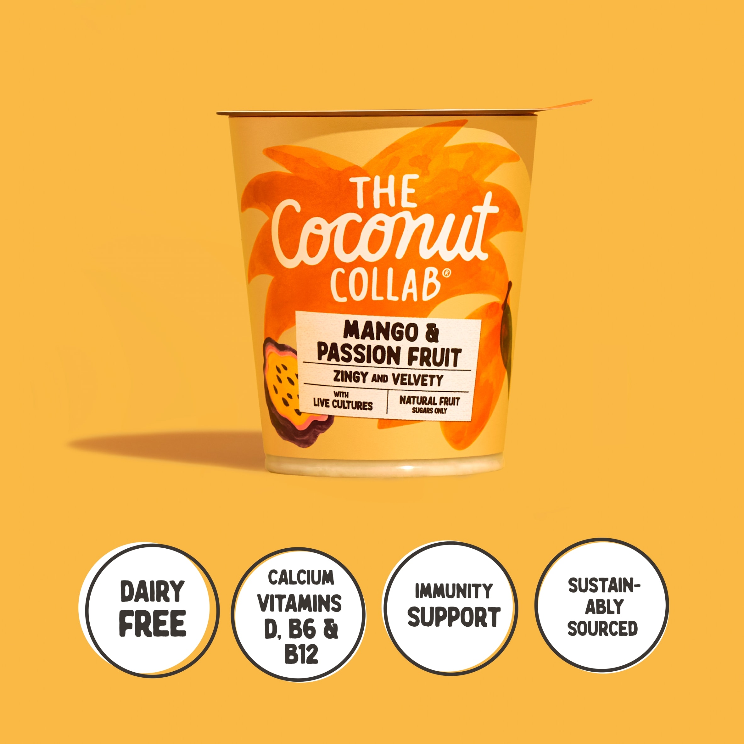 The Coconut Collab Mango & Passionfruit Coconut Yoghurt 360g thumbnail 5
