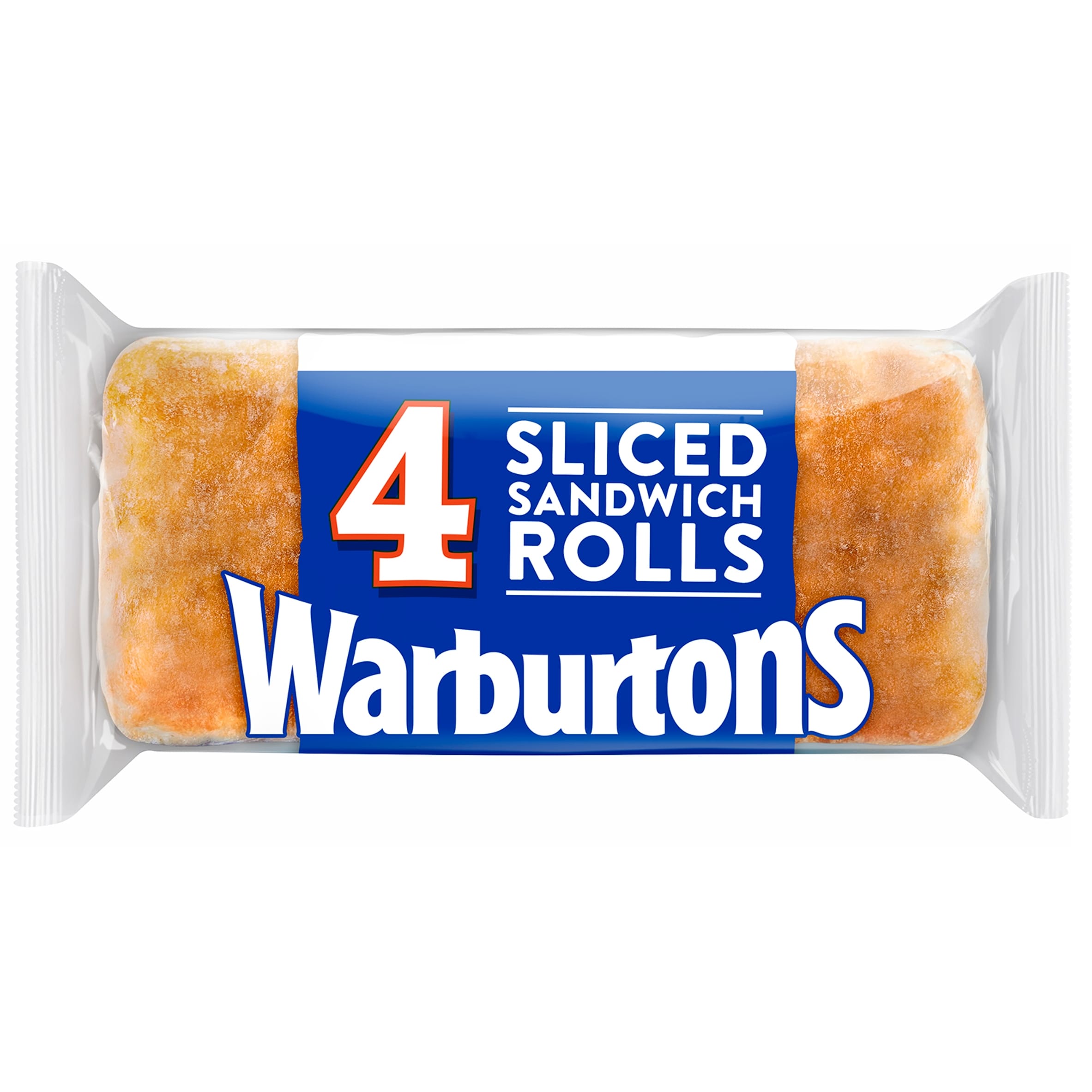 Warburtons Sliced White Sandwich Rolls 4 Pack thumbnail 2
