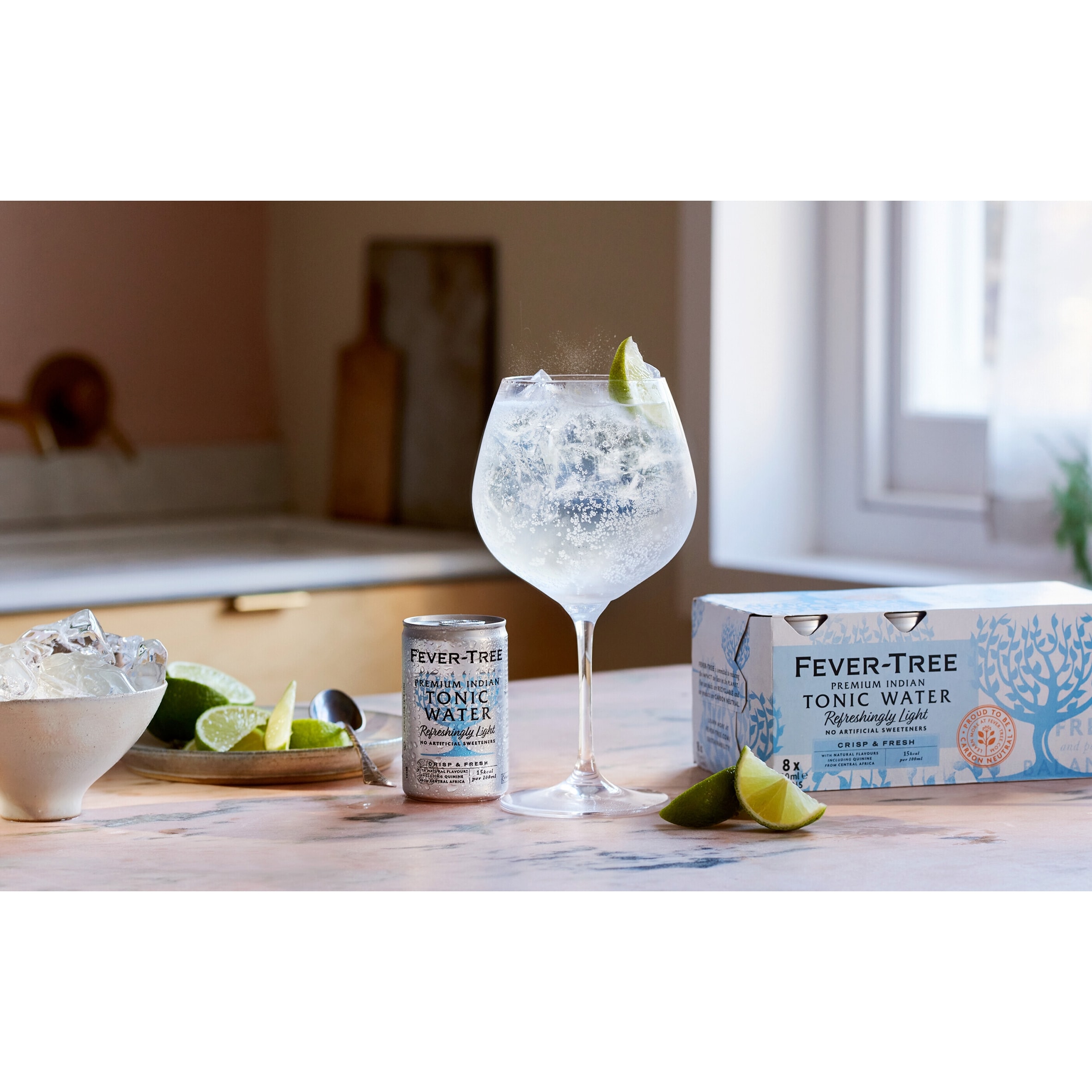 Fever-Tree Light Indian Tonic Water Cans 15x150ml thumbnail 2