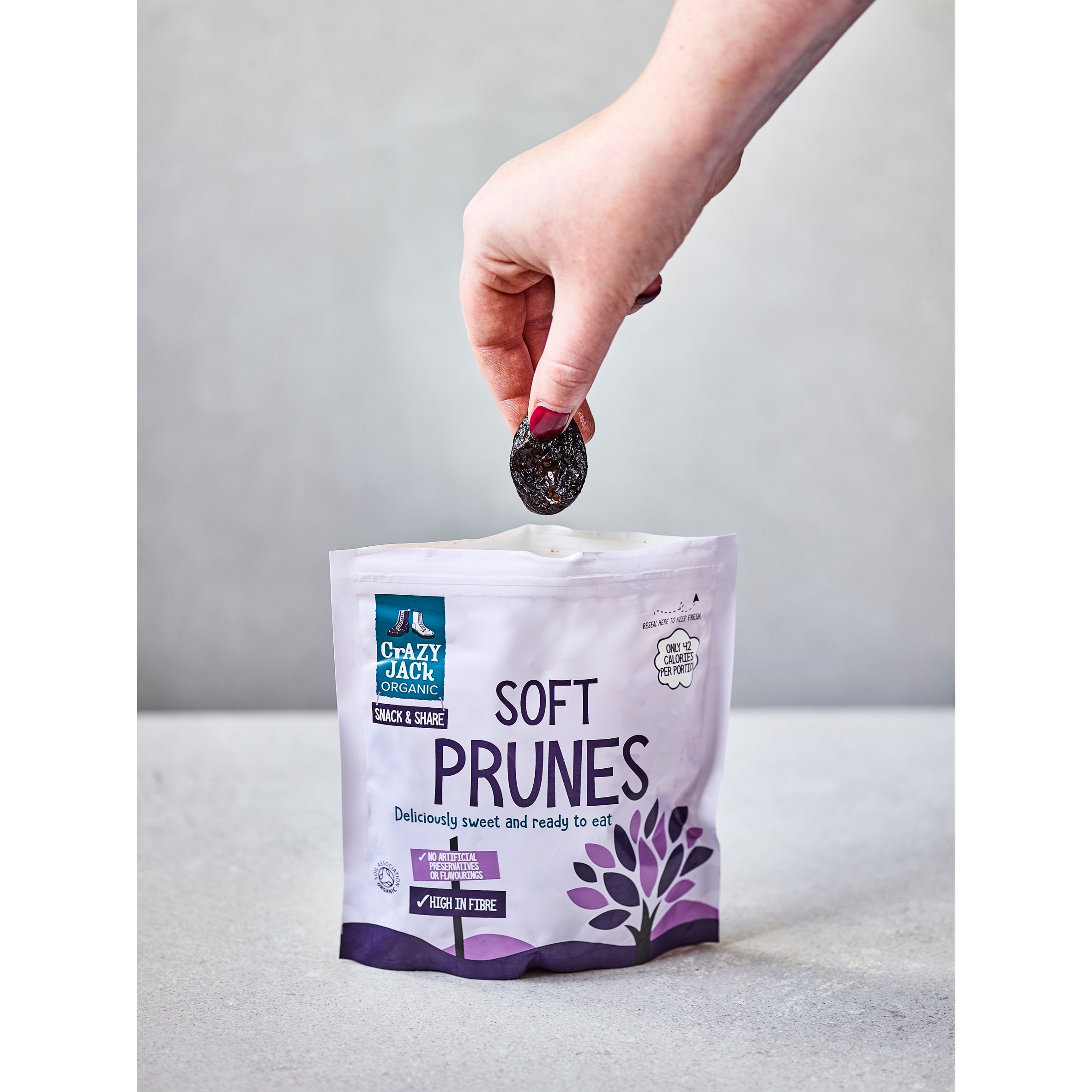 Crazy Jack Organic Organic Soft Ready To Eat Prunes 200G thumbnail 2