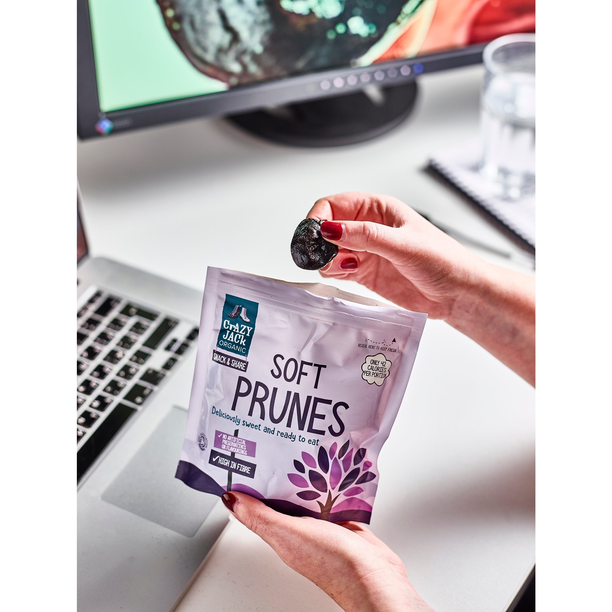 Crazy Jack Organic Organic Soft Ready To Eat Prunes 200G thumbnail 3