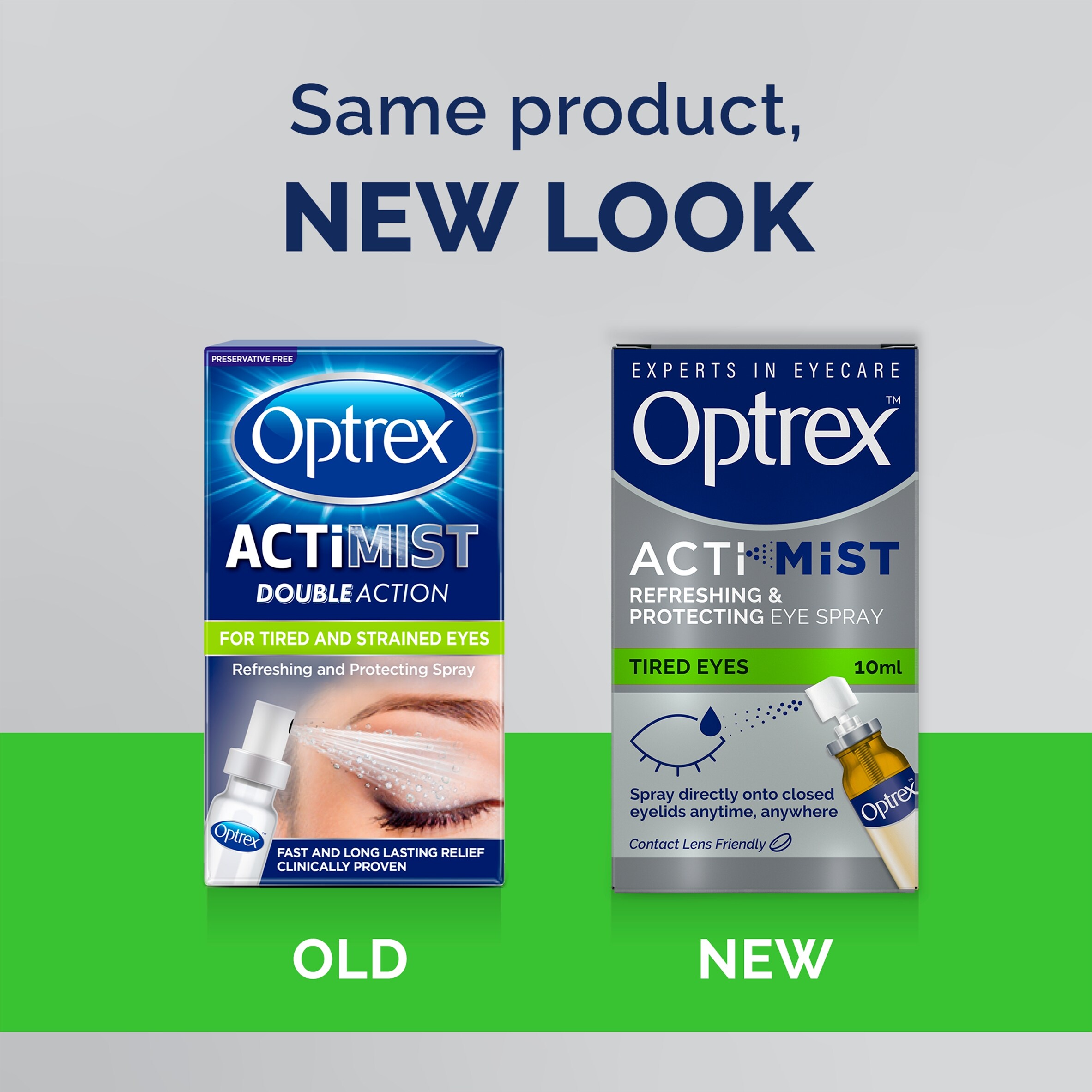Optrex ActiMist Double Action Spray Tired Strained Eyes 10ml thumbnail 2