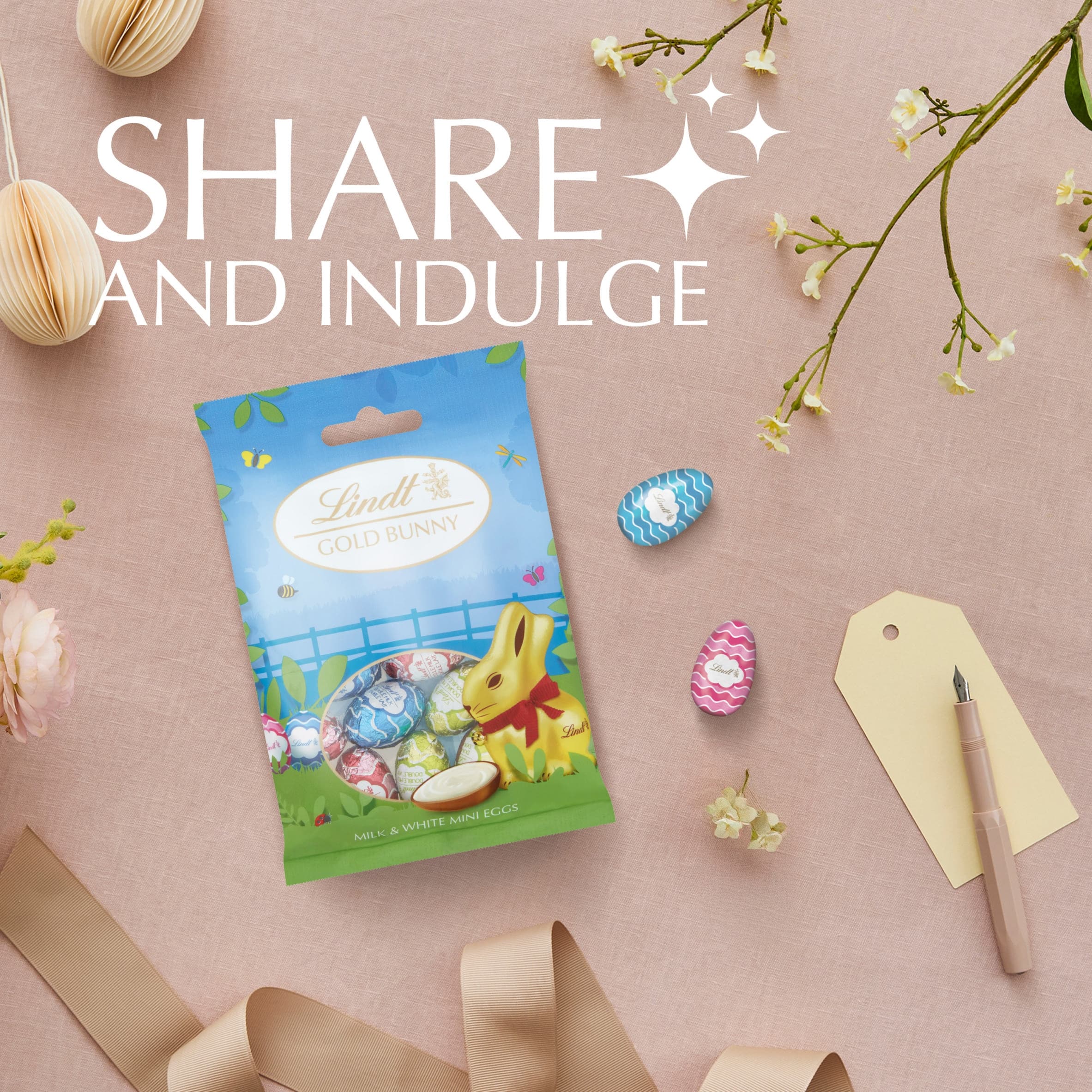 Lindt Mini Eggs Milk Chocolate With Creamy Filling 80G thumbnail 4