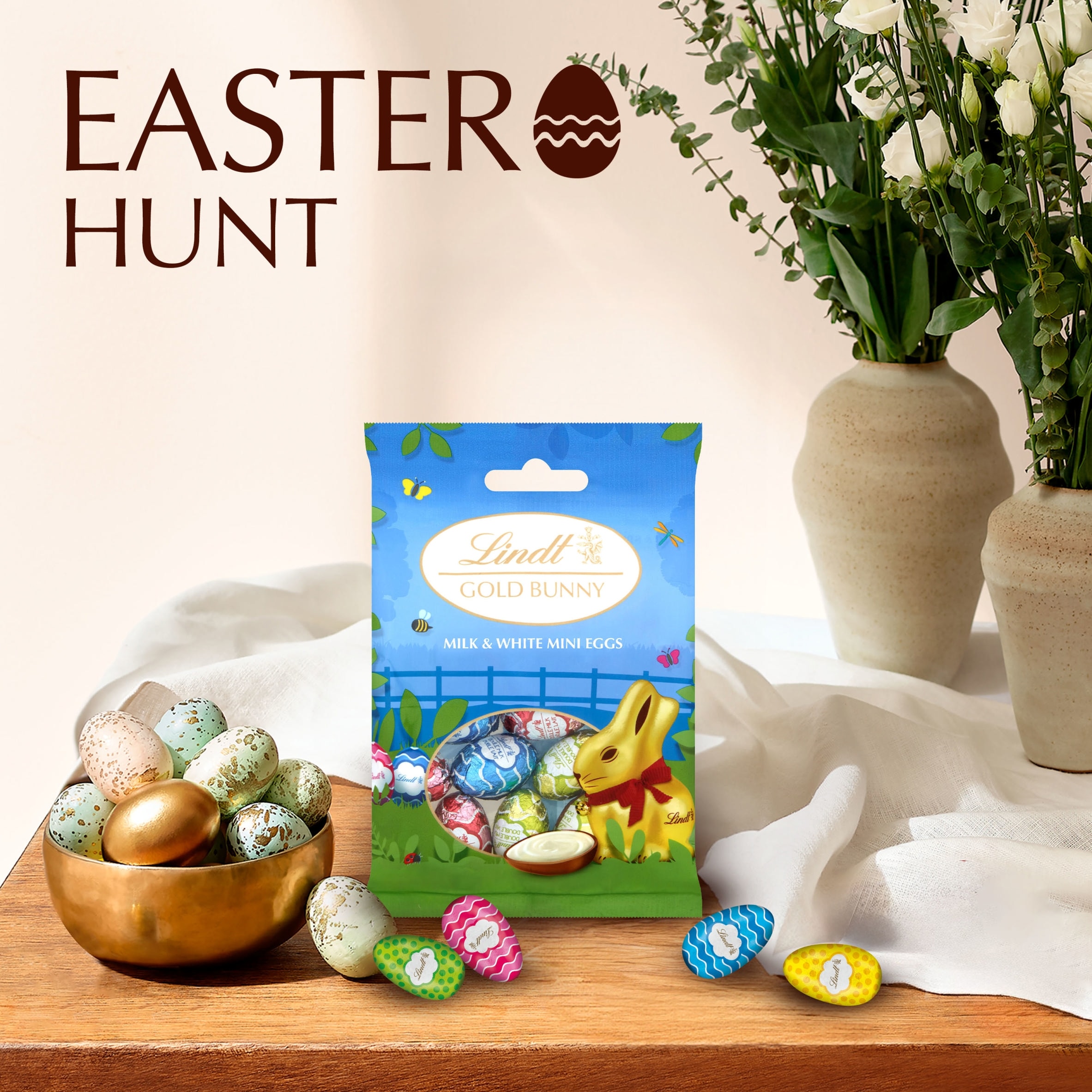 Lindt Mini Eggs Milk Chocolate With Creamy Filling 80G thumbnail 5