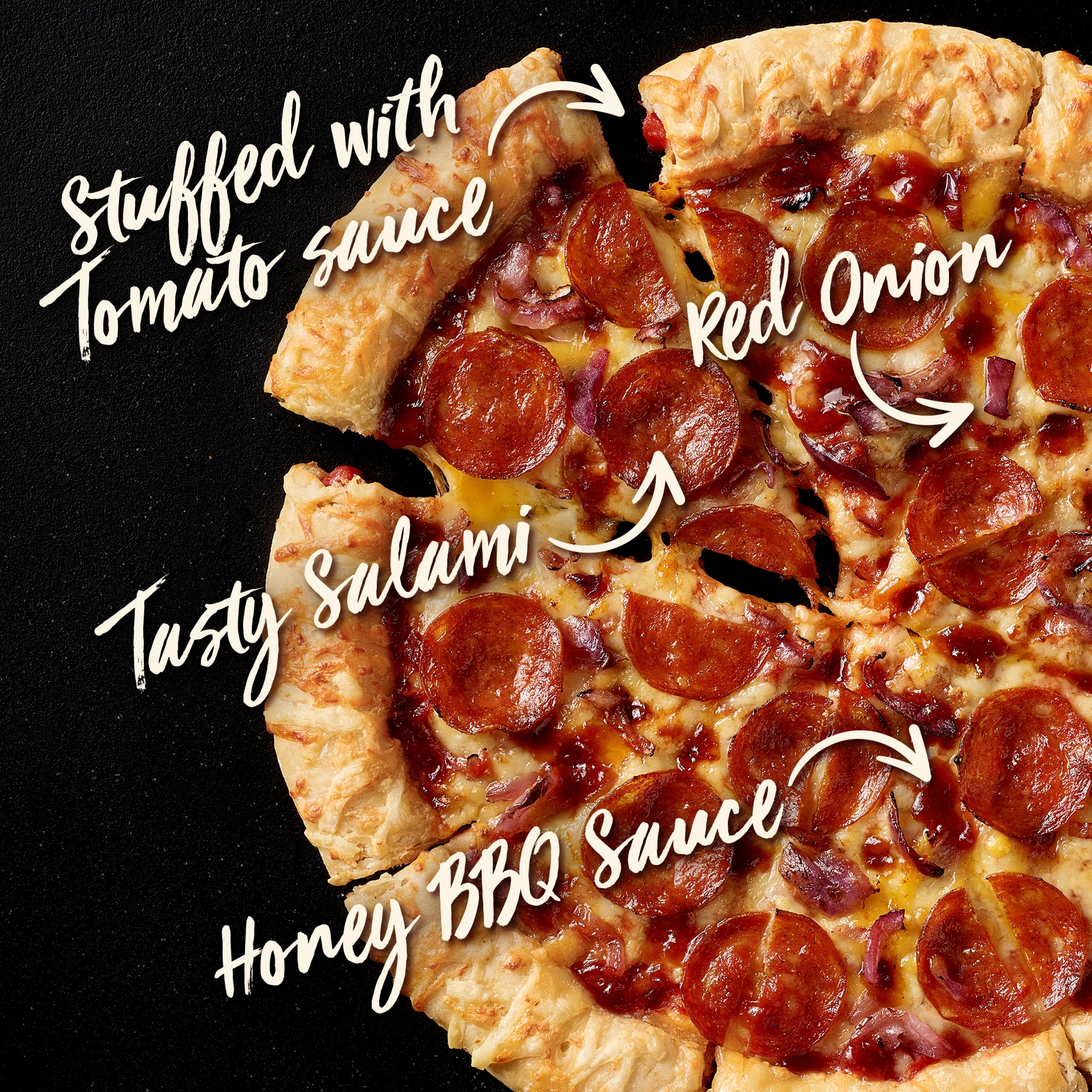 Chicago Town Takeaway Pizza With Sweet Honey & Bbq Salami 635G thumbnail 3