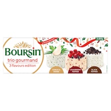 BOURSIN TRIO GOURMAND 3 FLAVOUR EDITION 3X80g