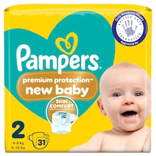 Pampers New Baby Size 2 31 Nappies