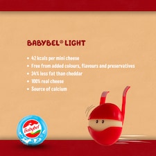 Mini Babybel Light Cheese Snacks 10 X 20G 200G thumbnail 3