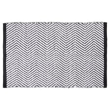 F&F Home Grey Zig Zag Bath Mat