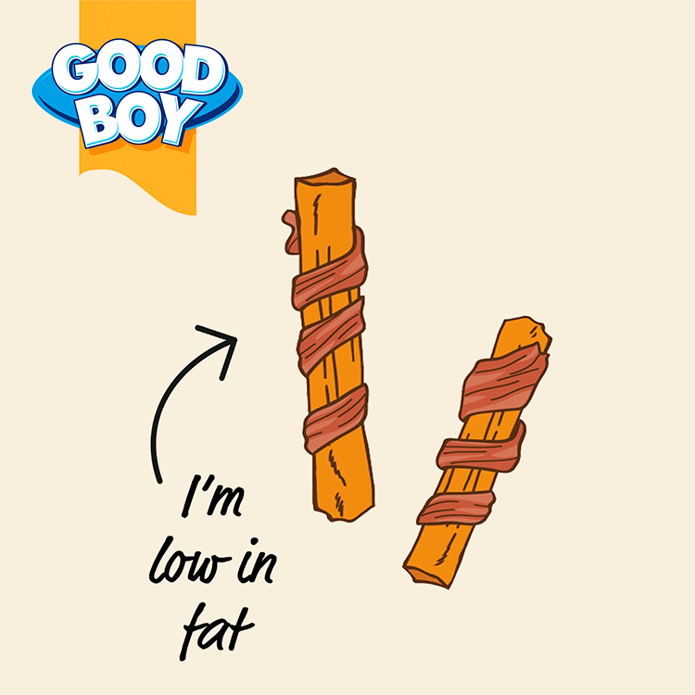 Good Boy Wagtastic Dog Treats Chicken Sweet Potato Wedges 70g thumbnail 2