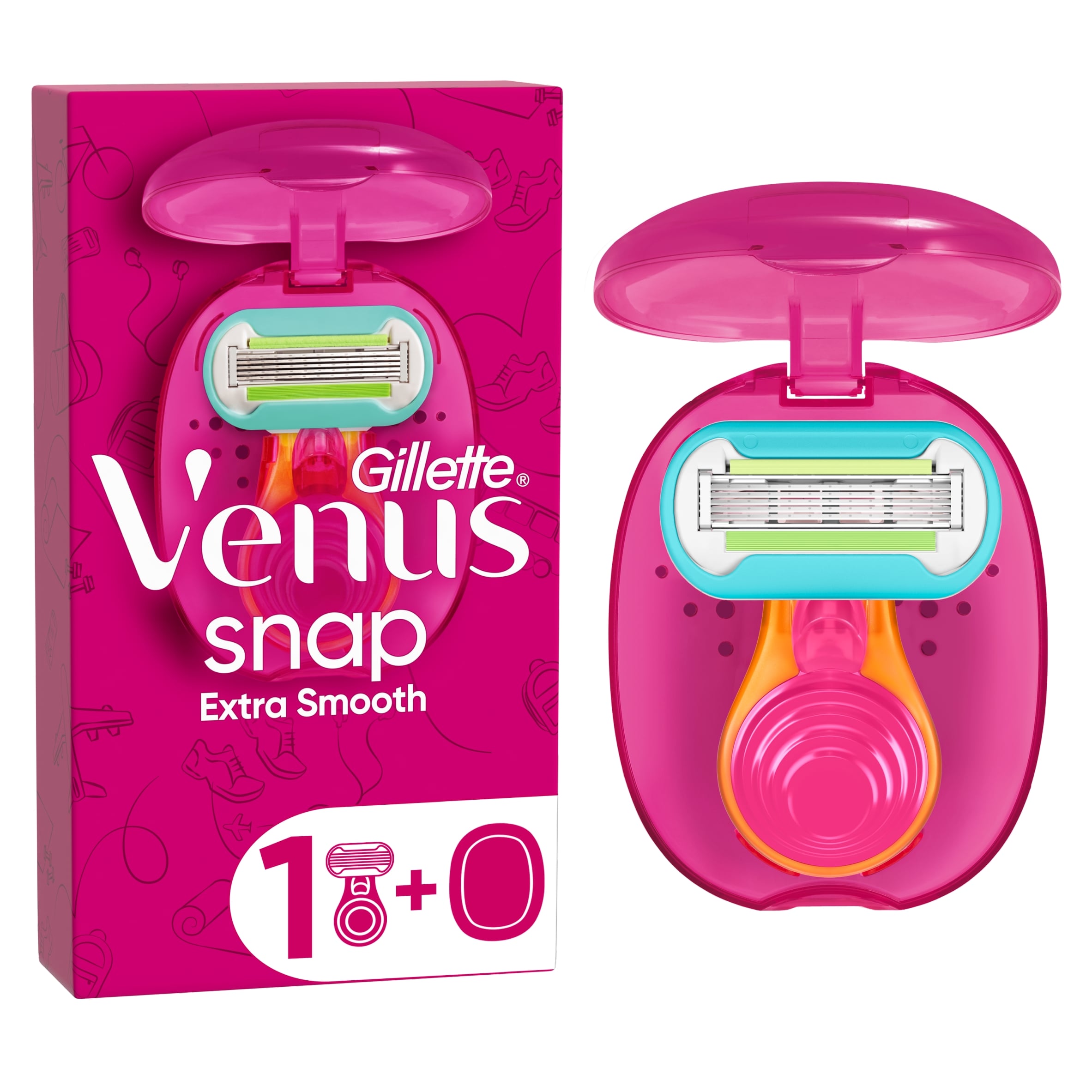 Gillette Venus Snap Extra Smooth Women's Travel Razor