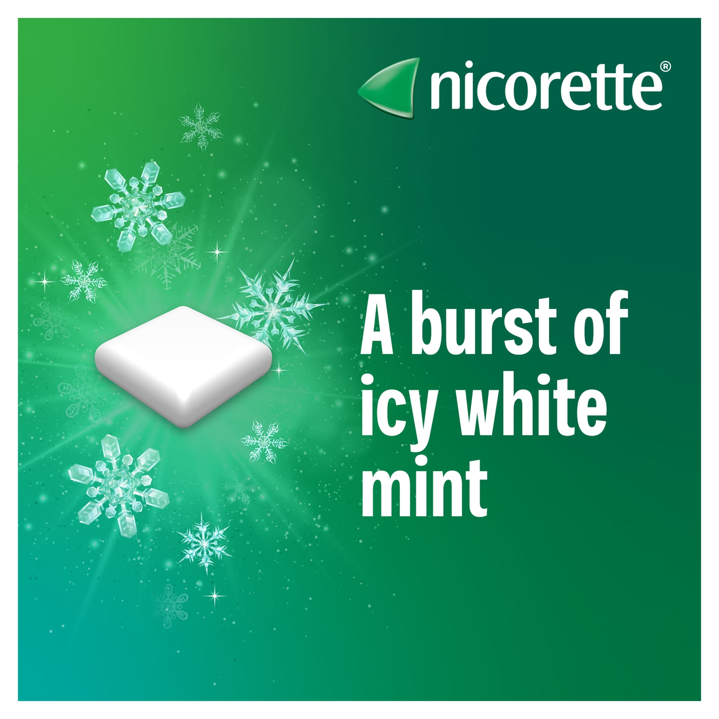 Nicorette Stop Smoking Aid 2mg Nicotine Gum - Icy White 30s thumbnail 4