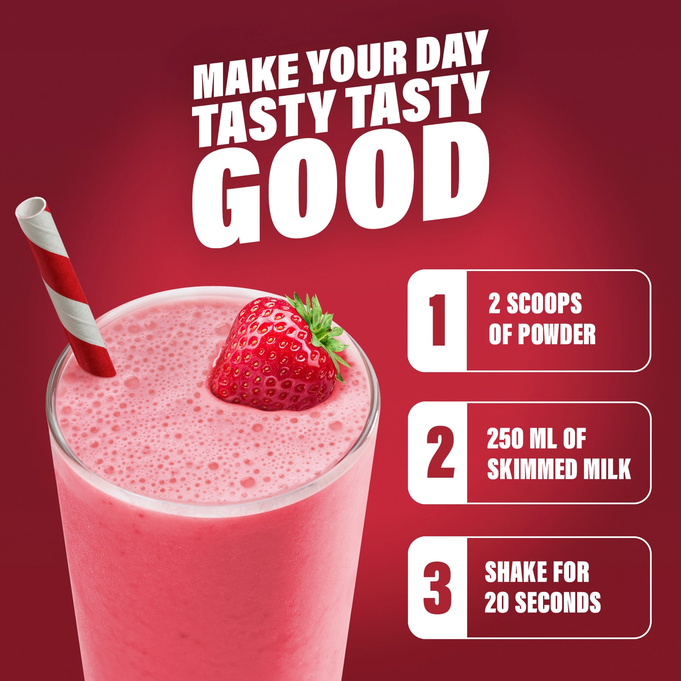 SlimFast Meal Replacement Shake Powder - Strawberry Flavour 365g thumbnail 3