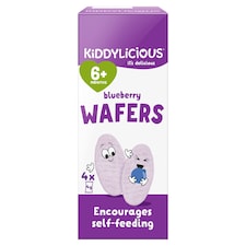 Kiddylicious Blueberry Wafers 6Mth 4Pack 16G