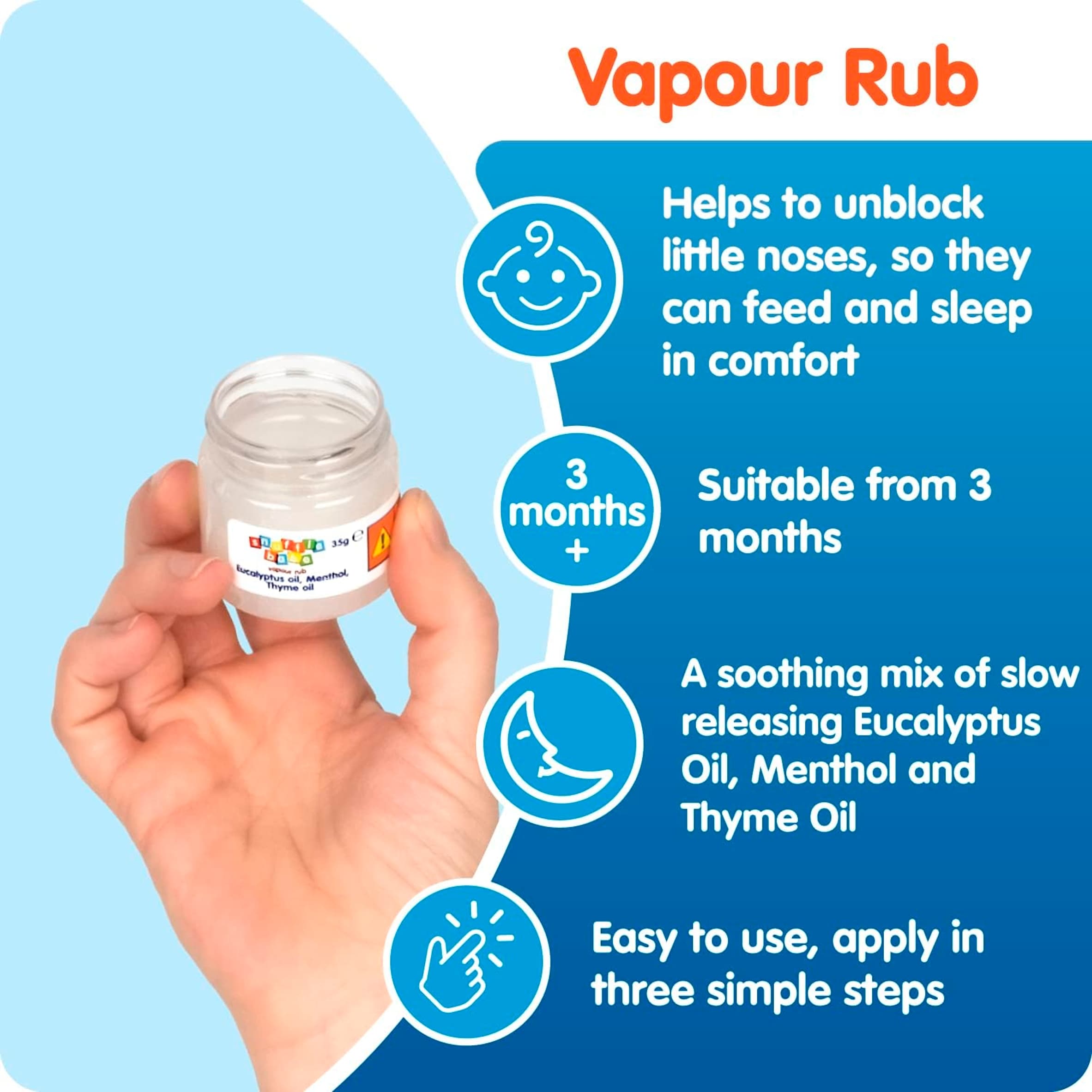 Snufflebabe Vapour Rub 35G thumbnail 2