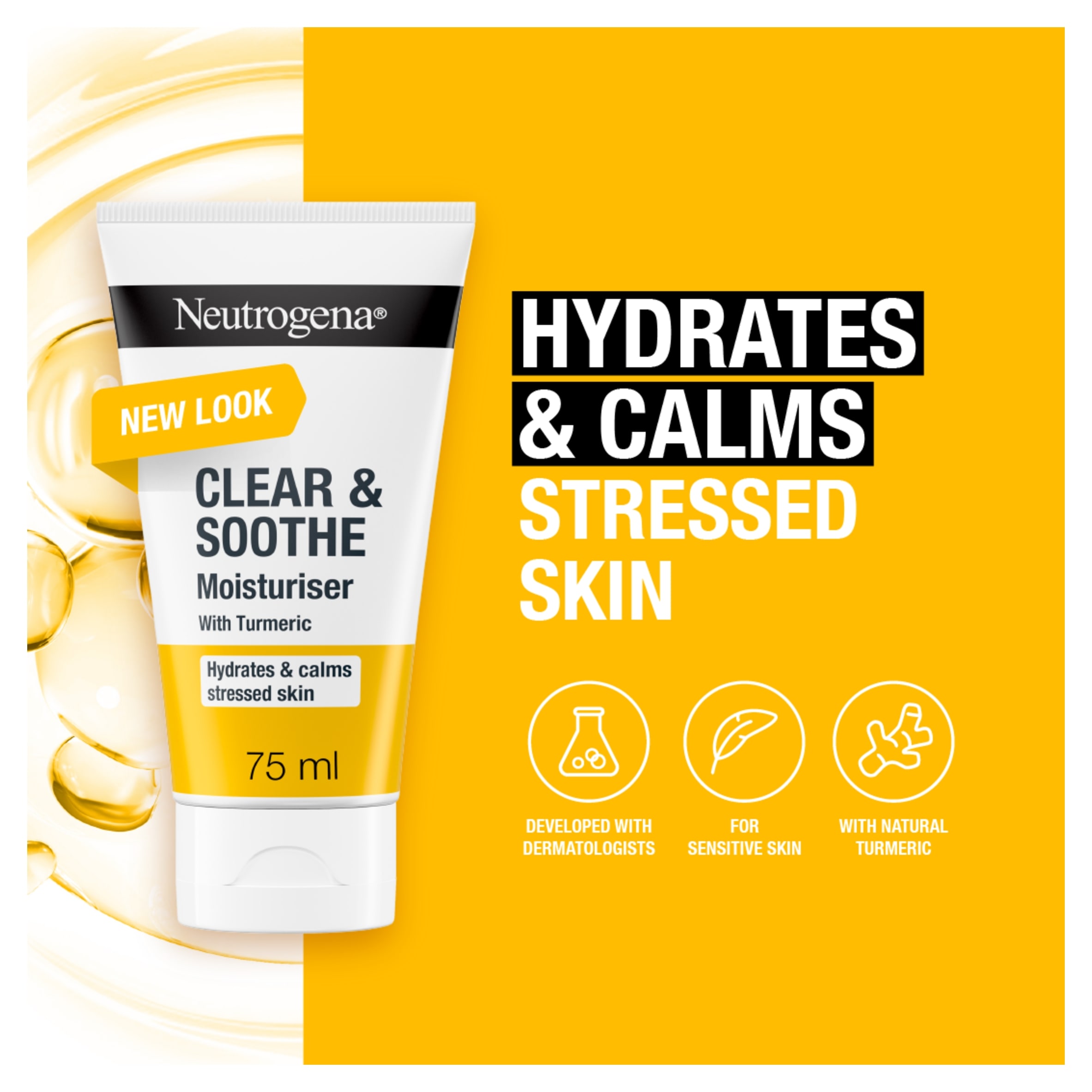 Neutrogena Clear & Soothe Moisturiser with Turmeric 75ml thumbnail 2