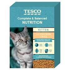 Tesco Kitten Chicken & Rice Dry Food 1Kg