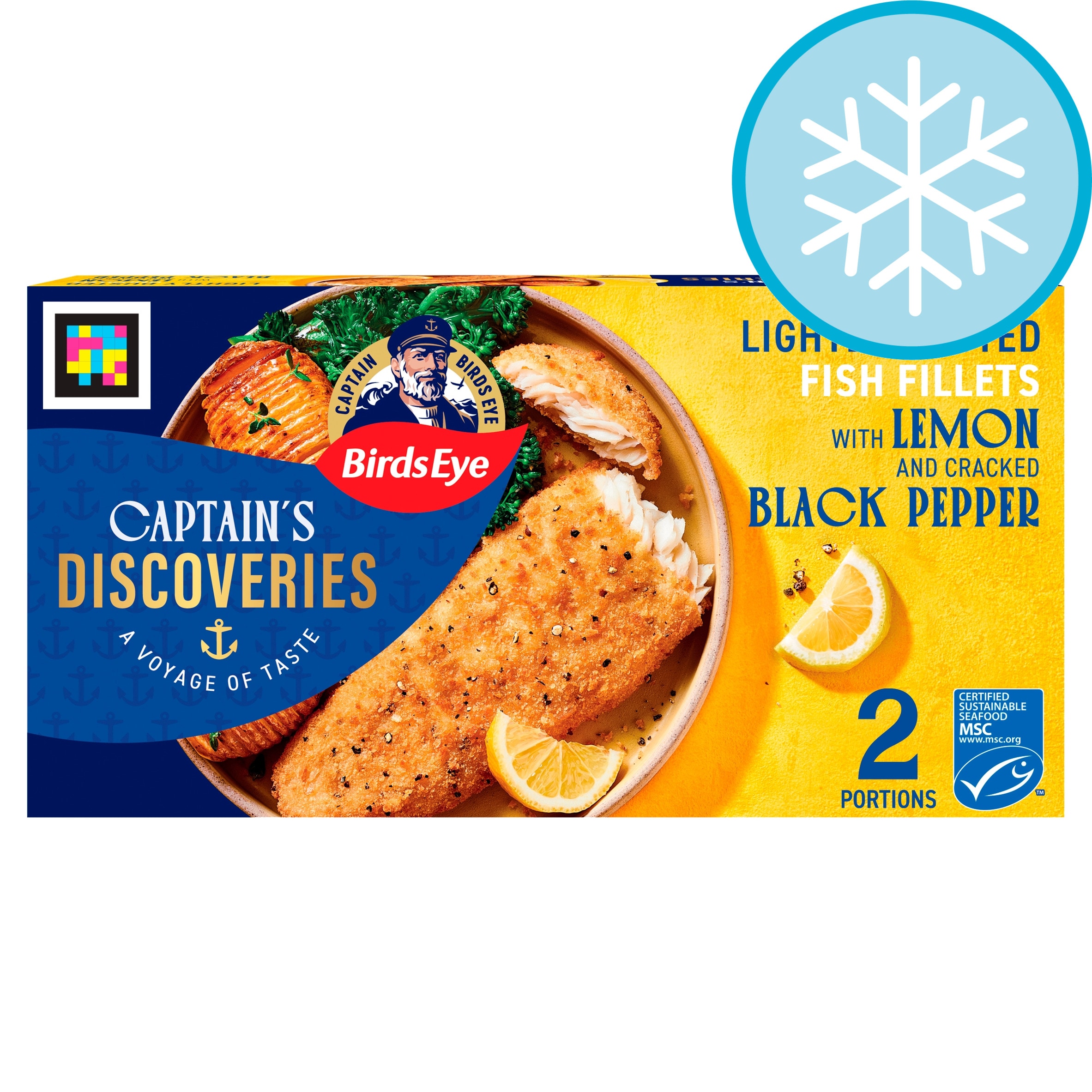 Birds Eye 2 MSC Lightly Dusted Lemon & Pepper Fish Fillets