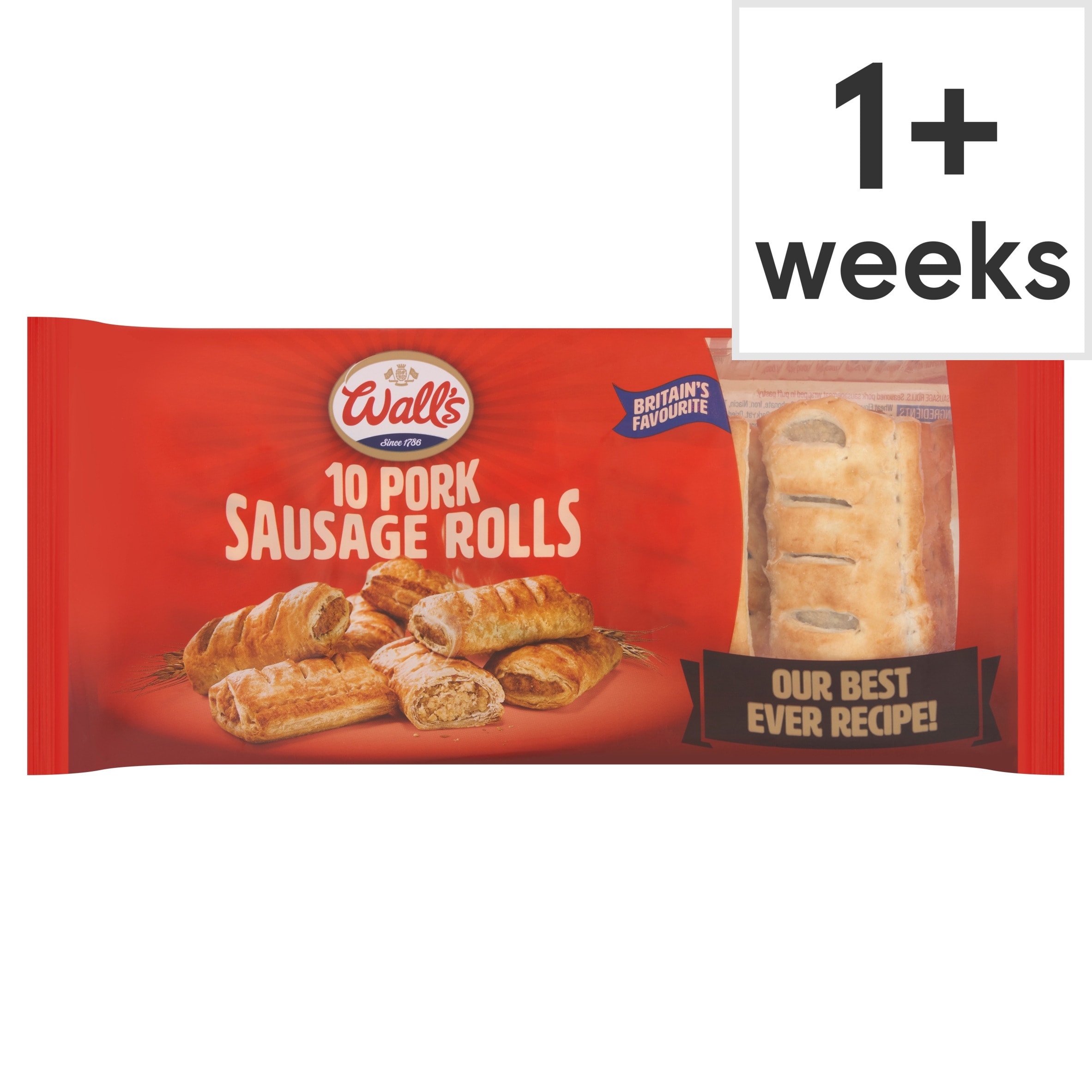 Wall's 10 Pork Sausage Rolls 550g