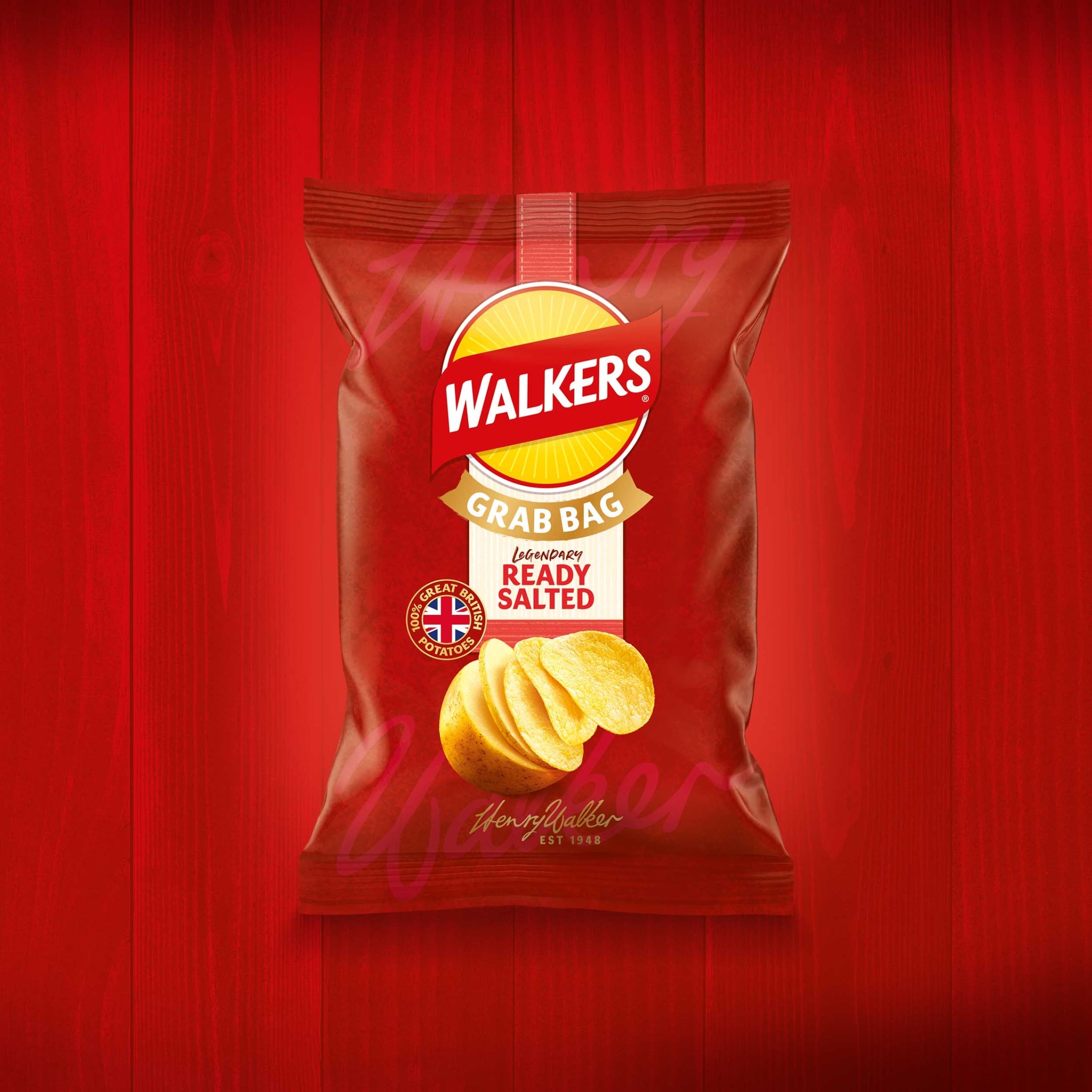Walkers Ready Salted Grab Bag Crisps 45g thumbnail 2
