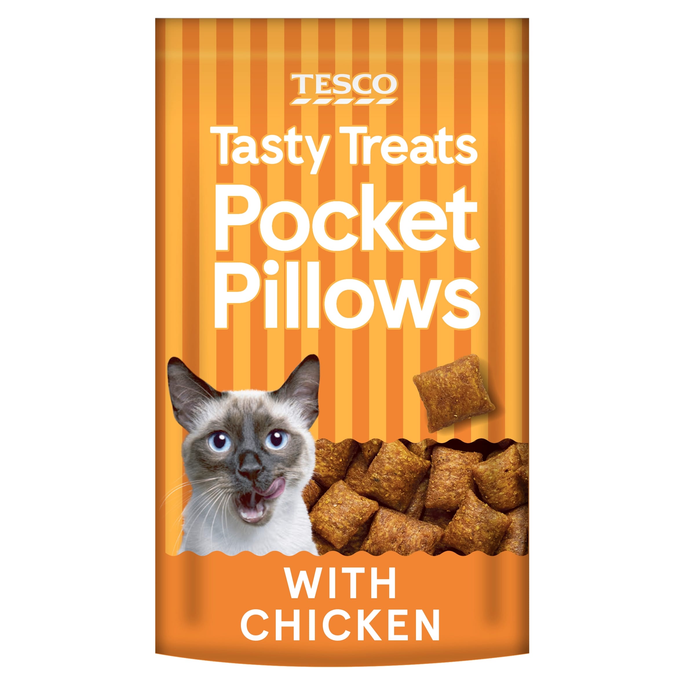Tesco Tasty Treats Pocket Pillows With Chicken 250G