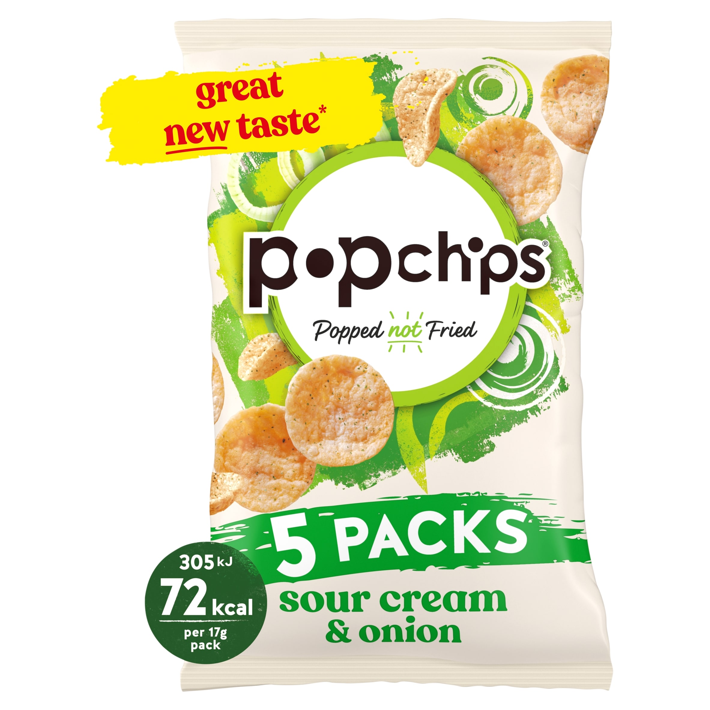 popchips Sour Cream & Onion Multipack Crisps