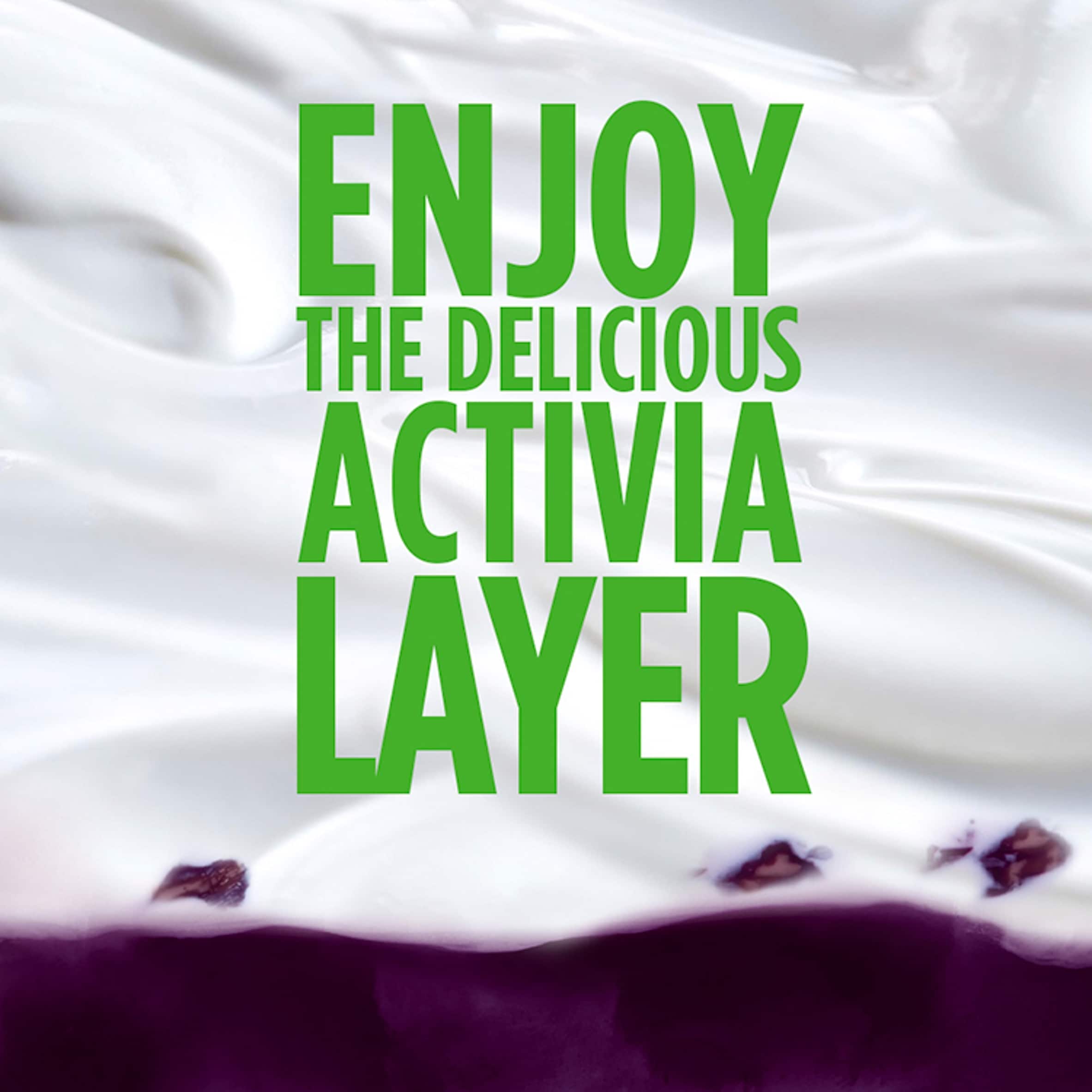 Activia Fusions Blueberry Acai Gut Health Yoghurt Multipack 4x120g thumbnail 3