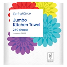 Springforce Jumbo Kitchen Towel 240 Sheets