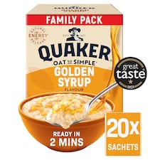 Quaker Oat So Simple Golden Syrup Porridge Sachets 20x36g