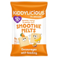 Kiddylicious Banana Mango Smoothie Melts 4X6g
