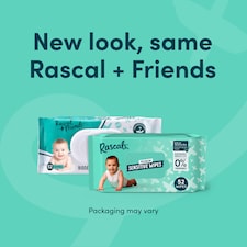 Rascals Premium Sensitive Baby Wipes 52 Pack thumbnail 2