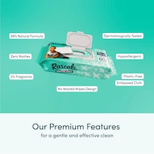 Rascals Premium Sensitive Baby Wipes 52 Pack thumbnail 5