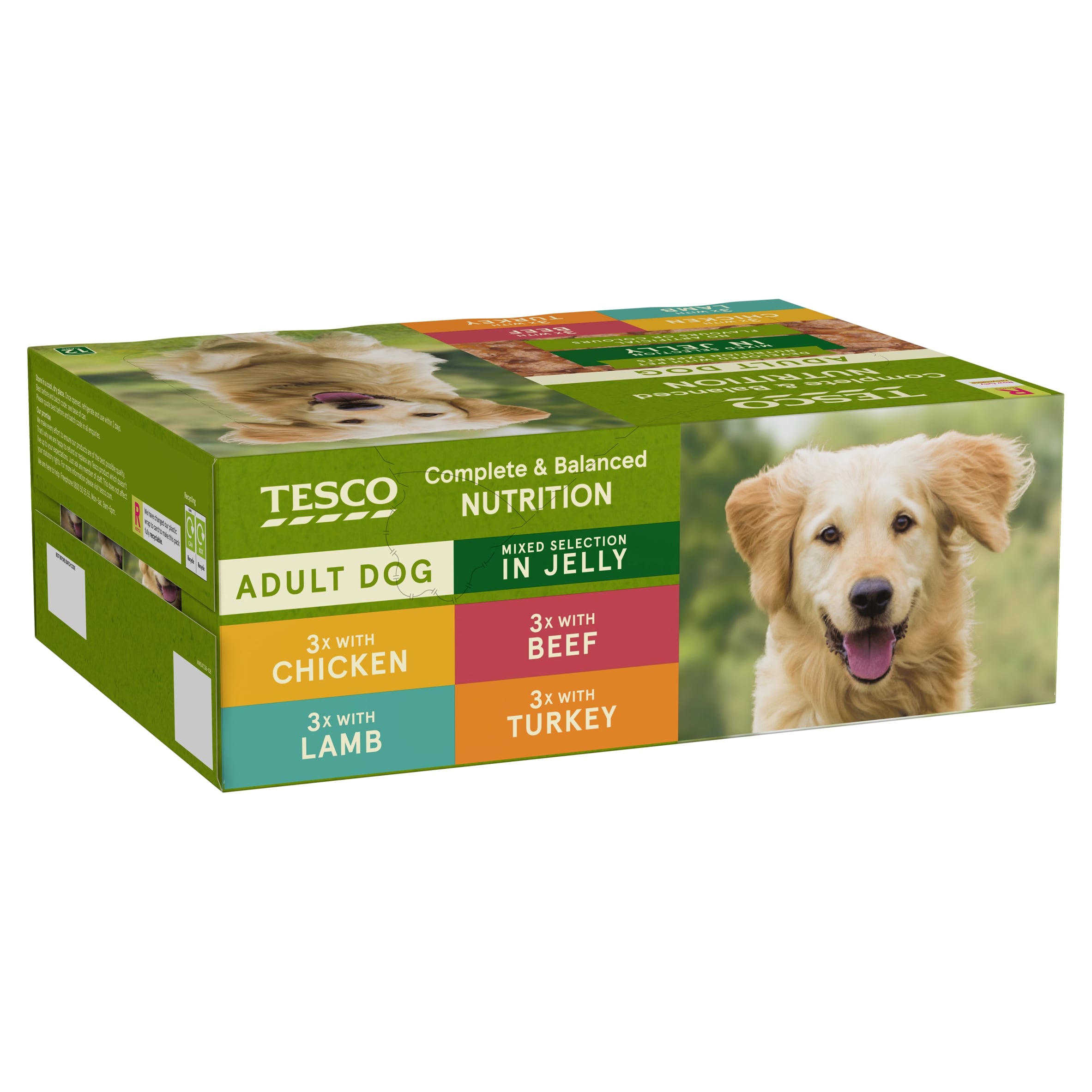 Tesco Adult Dog Food in Jelly Selection 12 x 400g