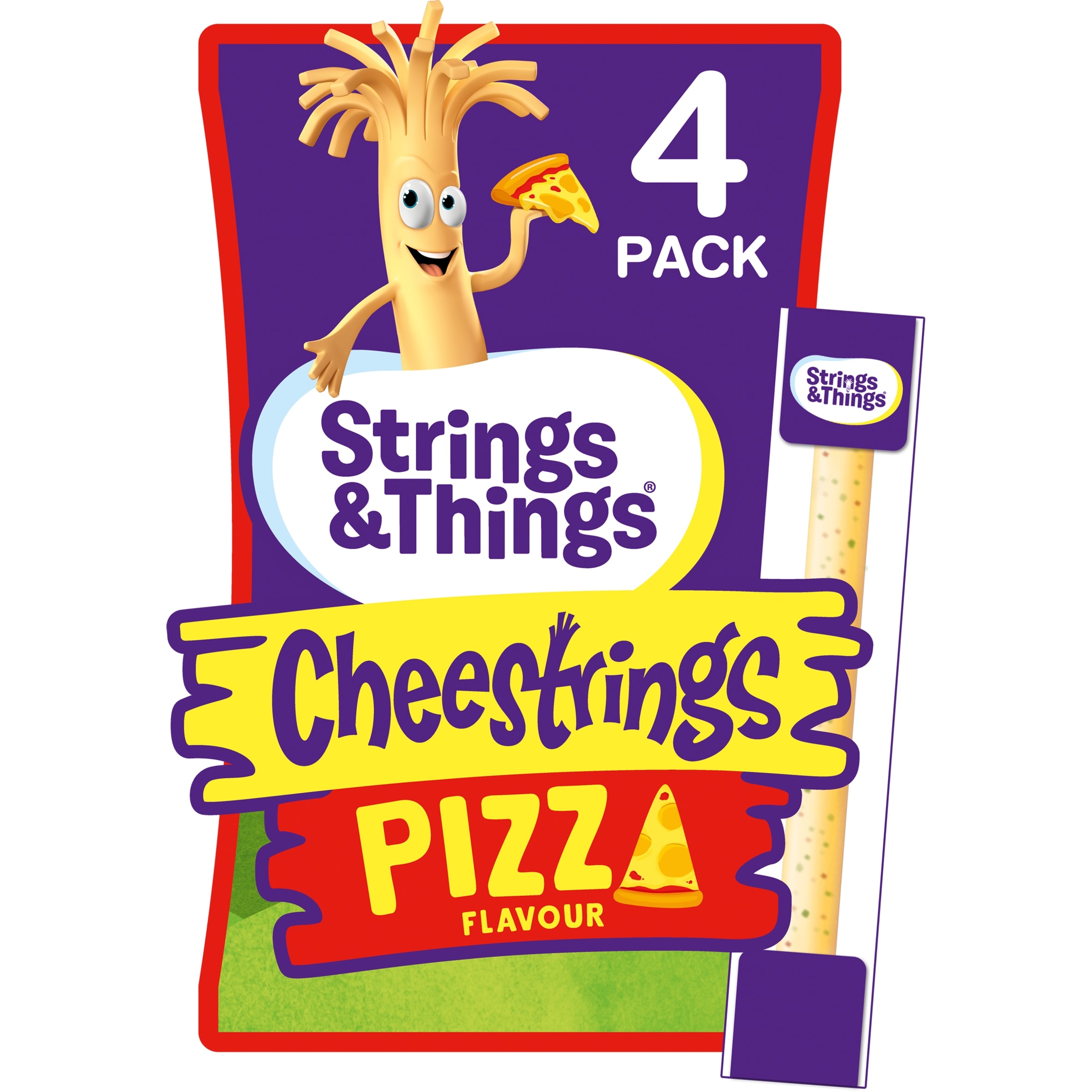 Strings & Things Cheestrings Pizza 4 Pack 80G thumbnail 2