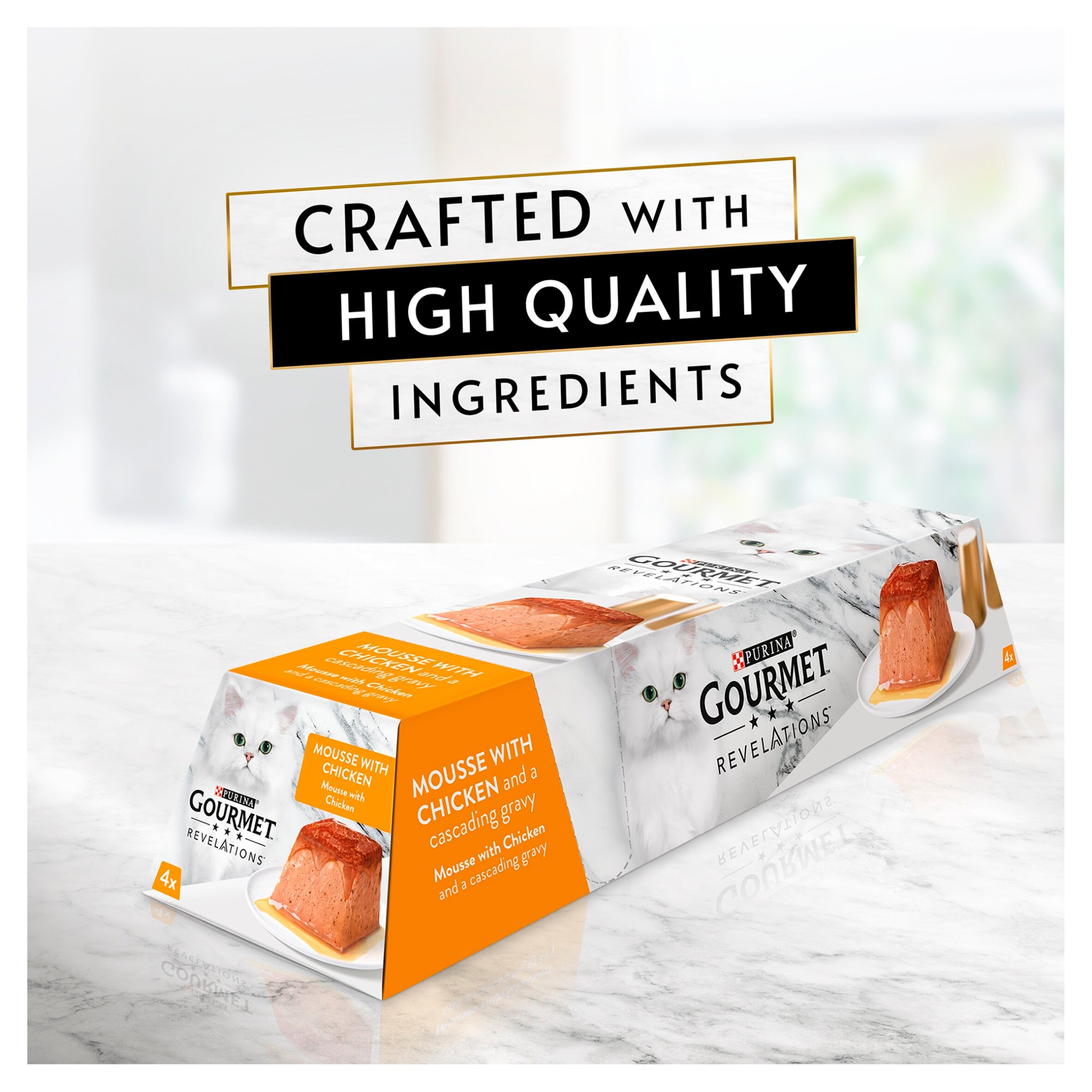 GOURMET Revelations Mousse Chicken Wet Cat Food 4x57g thumbnail 6