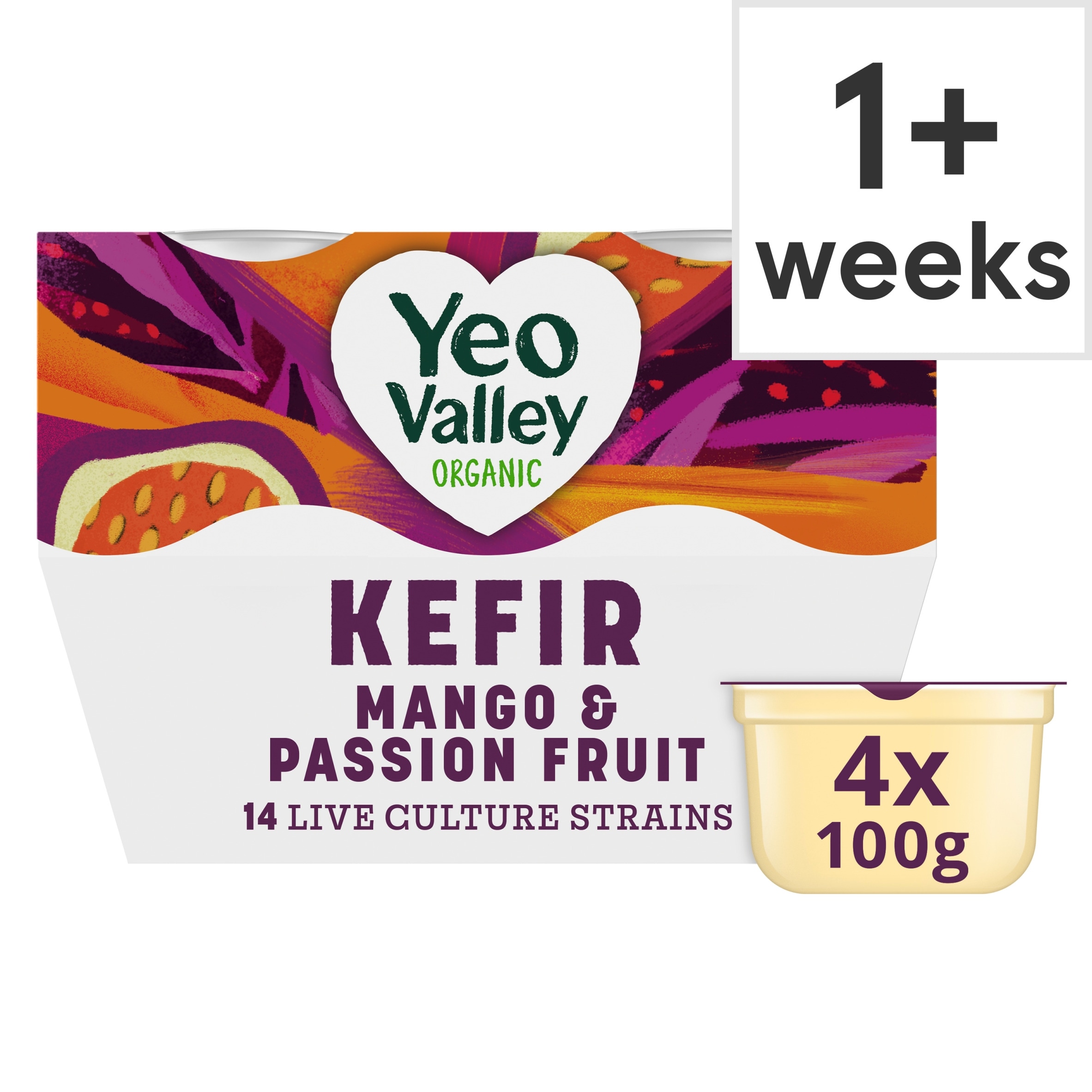 Yeo Valley Organic Mango & Passionfruit Kefir Yogurt
