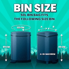 Beast Super Strong Drawstring Swing Bin Bags 50 Litre 10 Pack thumbnail 3