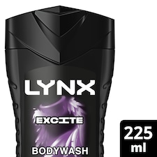 Lynx Excite Bodywash Shower Gel 225ml