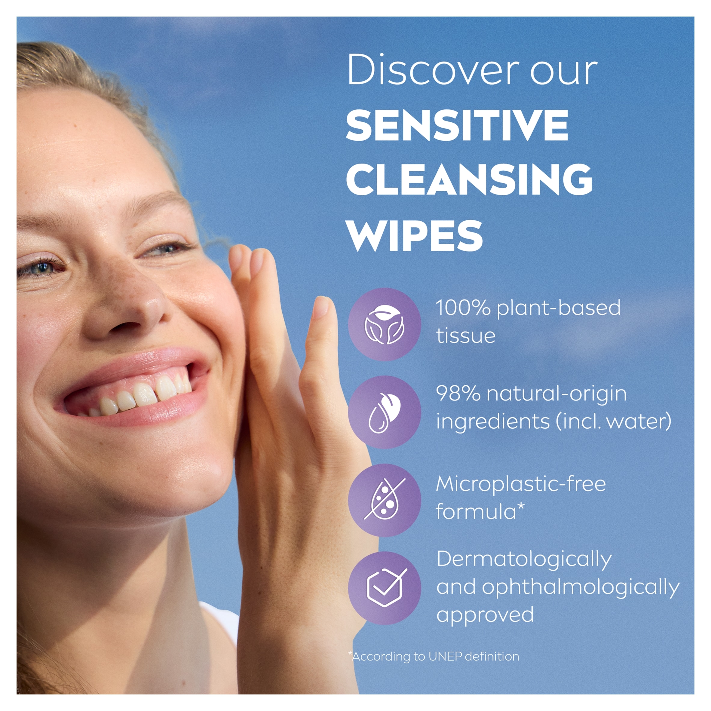 NIVEA 3-in-1 Sensitive Cleansing Wipes 25 Pack thumbnail 3