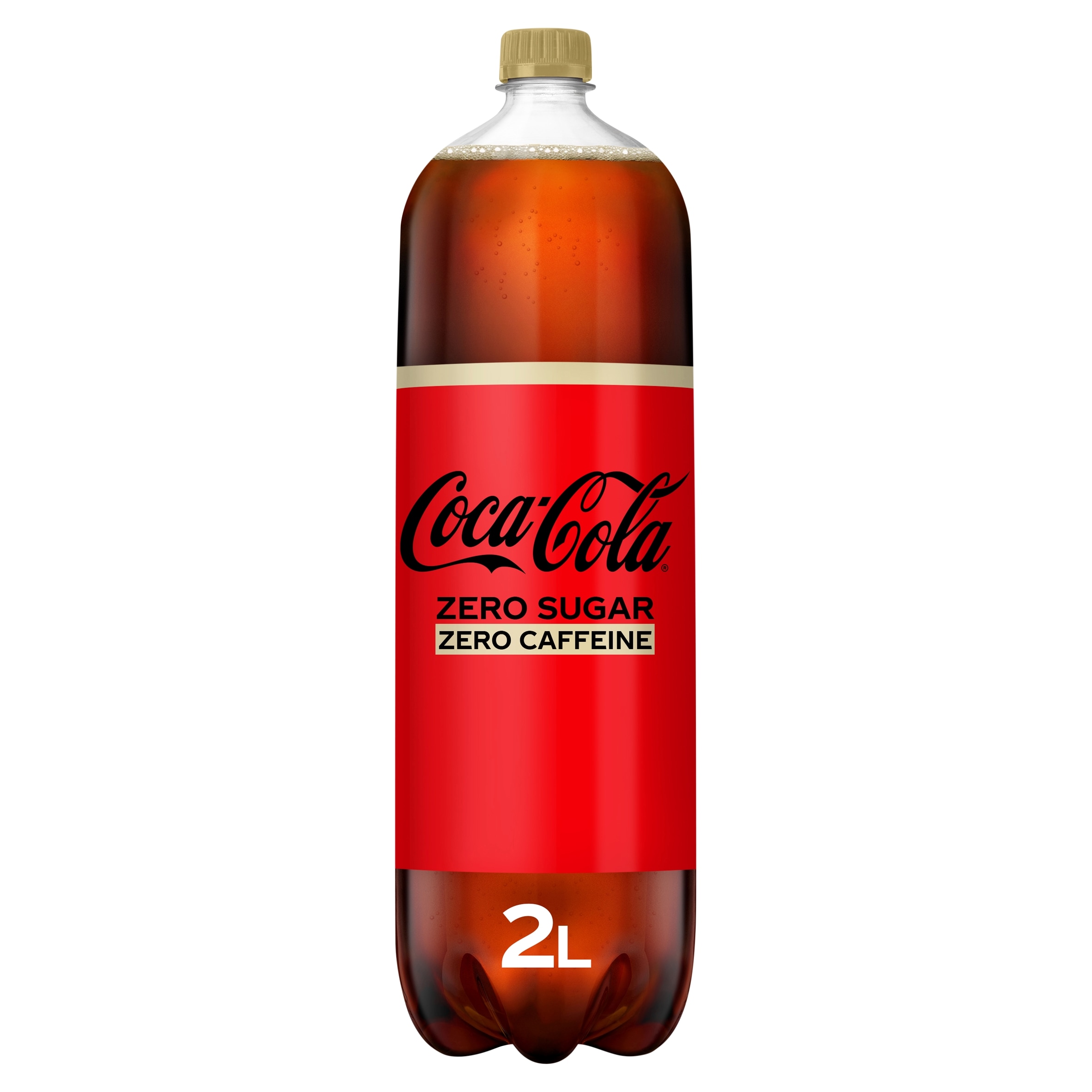 Coca-Cola Zero Sugar Zero Caffeine Soft Drink Bottle 2L
