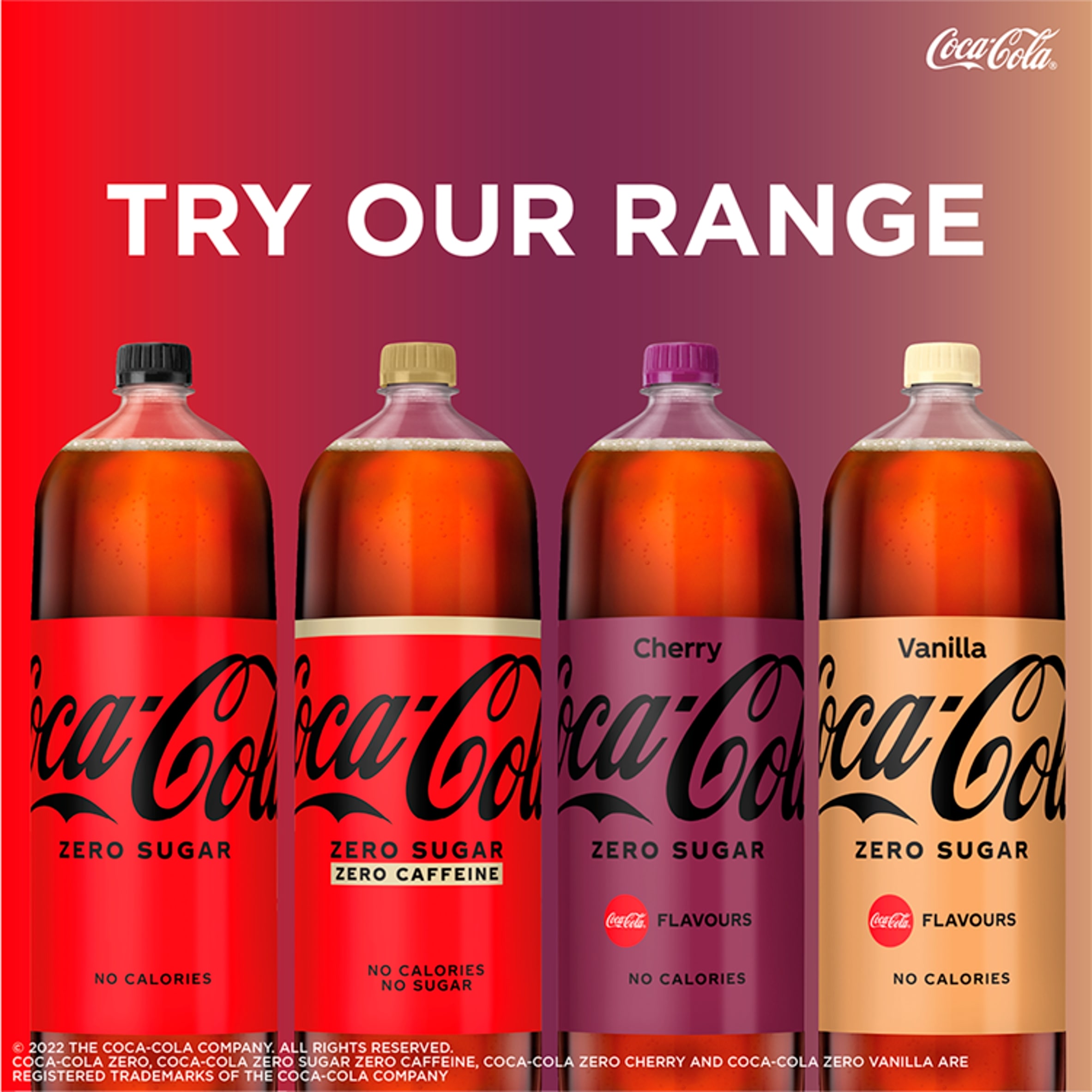 Coca-Cola Zero Sugar Zero Caffeine Soft Drink Bottle 2L thumbnail 3